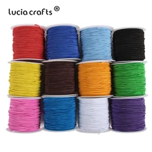 1 рулон/лот(20 метров/рулон) 1 мм Красочный Эластичный Канатный шнур кристалл шнур для изготовления ювелирных изделий бисер проволока W0406