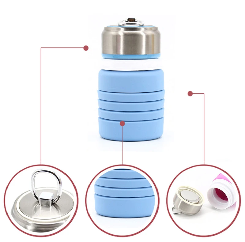 Foldable Silicone Water Bottle - Image 2