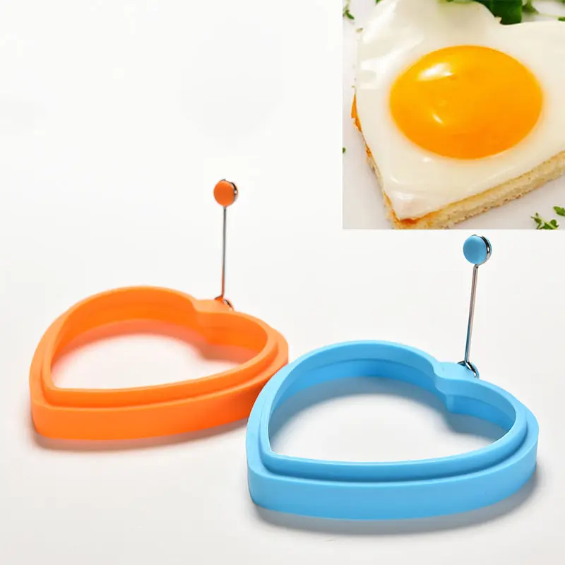 Инструменты для приготовления яиц сердце яйцо кольца силиконовая, для яичницы яичный пирог форма подарки для мамы случайный цвет