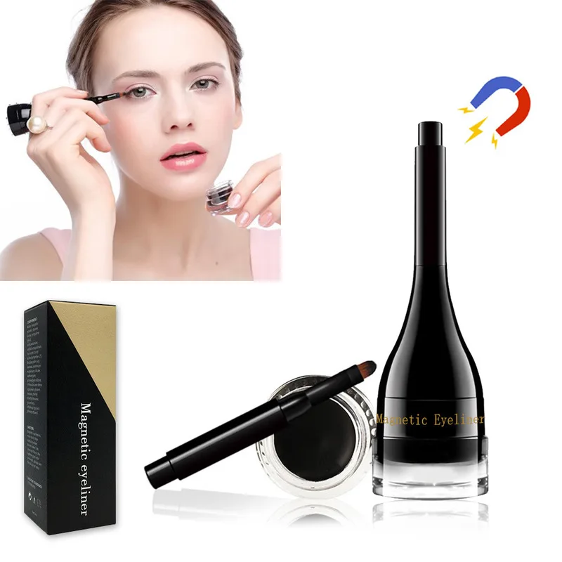 

New ! 1Pcs Magnetic Gel Eyeliner for Magnetic Eyelashes Waterproof-Long Lasting Eyeliner Eye Makeup Tools maquiagem TSLM1