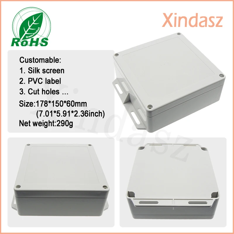 

178*150*60mm plastic enclosures wall mount plastic enclosures for electronics wall mounted junction box
