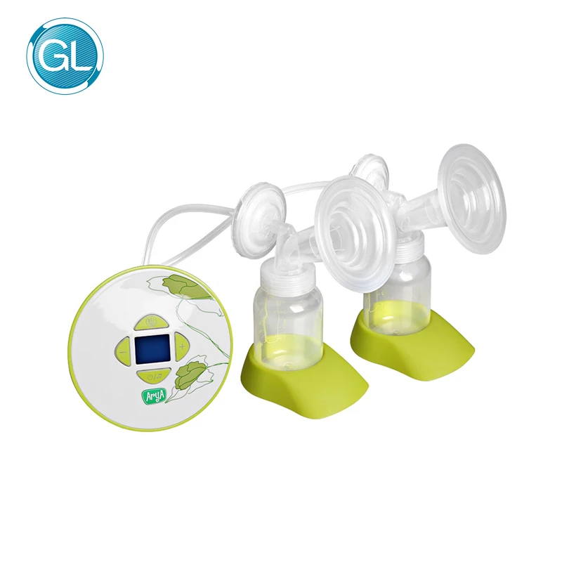 

Electric Double Breast Pump with Feeding Gift Packing 30pcs Breast Milk Storage Bags + Feeding Bra+ 6pcs Nursing Pads,UK/EU Plug