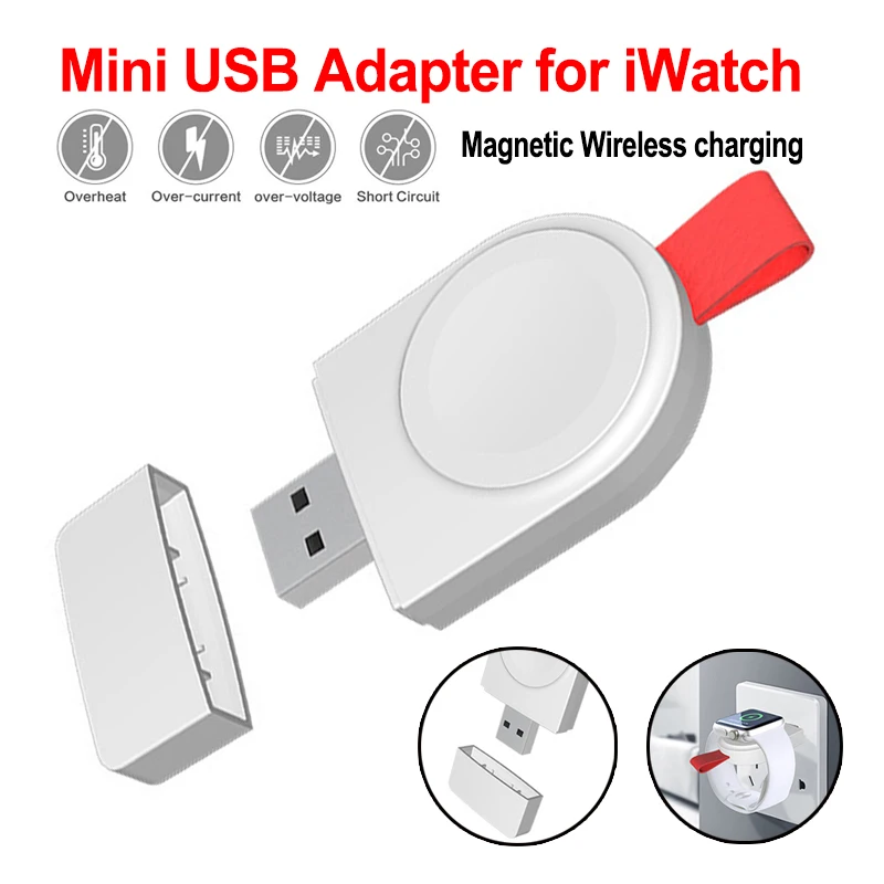 

Portable Wireless Charger For Apple Watch 2 Fast Magnetic Charging USB Charger For Apple Watch Series 4 3 2 1 Charger Base