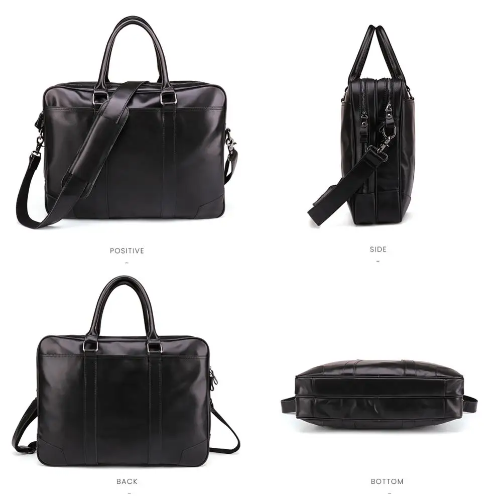 JOYIR брендовые деловые мужские портфели из натуральной кожи 15,6 дюймов, сумка для ноутбука, повседневная мужская сумка, сумки на плечо, Мужские портфели, сумка