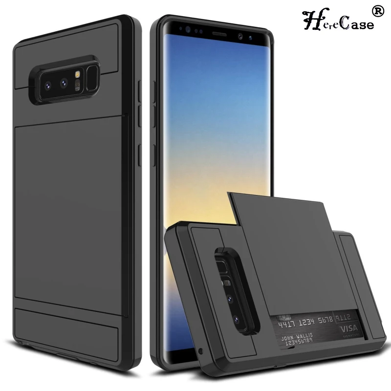 

For Samsung Note 9 Case Note9 Slide Card Slot for Samsung galaxy S9 Plus Cases Samsung Note8 Cover for Galaxy S9 S9 Plus Coque