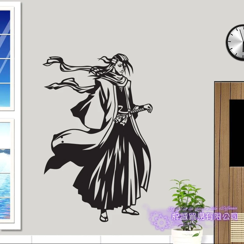 DCTAL BLEACH Кучики Бьякуя Наклейка на стену для автомобиля виниловые настенные