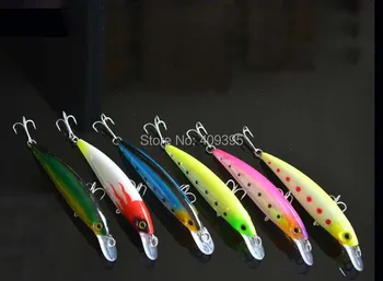 

10pcs11cm/14g Big size Long casting fishing lure Hard fishing lure mixed sizes Free shipping