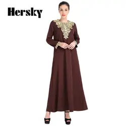 Горячая Распродажа Малайзии Абаи одежда Турция мусульманская Для женщин платье с вышивкой фотографии Исламская Абаи s платья турецкий