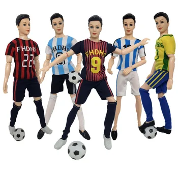 

NK 5 Set/Lot Doll Sports 2020 Football World Cup Clothes Accessories For Barbie Boy Ken Doll