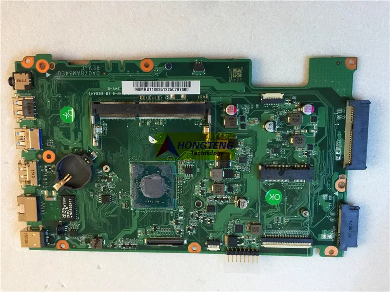 

Оригинальная материнская плата для ноутбука ACER Aspire ES1-411 NBMRU11003 DA0Z8AMB4E0 SR1YW N3540 DDR3L