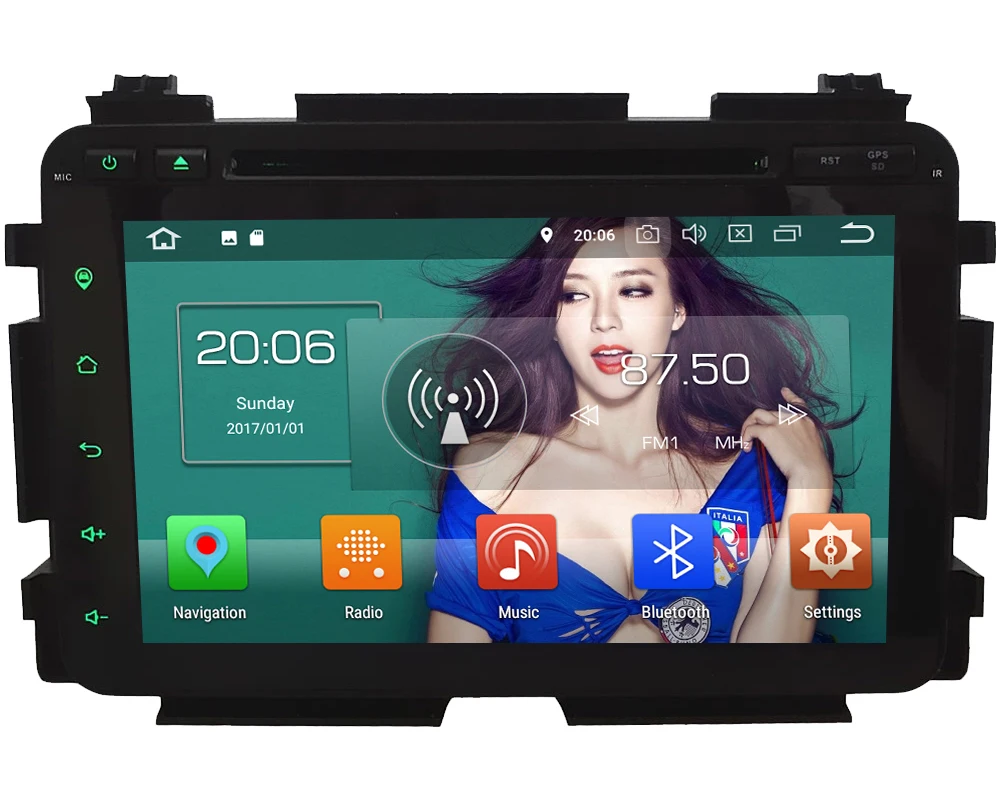 Perfect 8" Octa Core 4G WIFI Android 8.1 4GB RAM 64GB ROM RDS BT Car DVD Player Stereo Radio GPS Glonass For Honda HRV Vezel 2013-2018 0