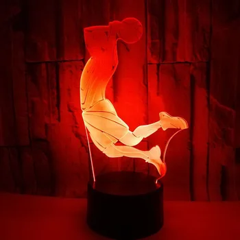

Table Lamp Usb Basketball Player Slam Dunk 3d Night Light Led Touch Sensor Room Decor Light Drop Shipping Battery Night Light