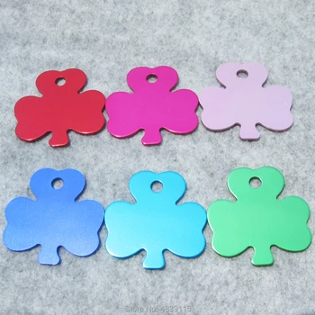 

100pcs/lot Aluminum Alloy Ellipse Shaped Blank Pet Dog Cat ID Tags for Laser Engraving