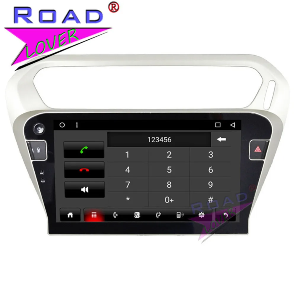 Best Roadlover Android 8.1 Car Multimedia Radio For Citroen C-Elysee 2014 Peugeot 301 2014 Stereo GPS Navigation Magnitol Din NO DVD 4