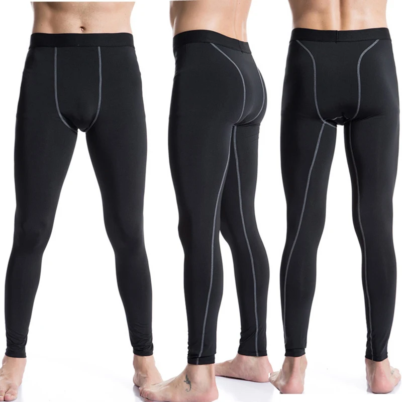 Men Fitness Leggings Tights Stretch Training Pants Quick Dry Sportpants Male Leggins Riding Running Trousers hombre