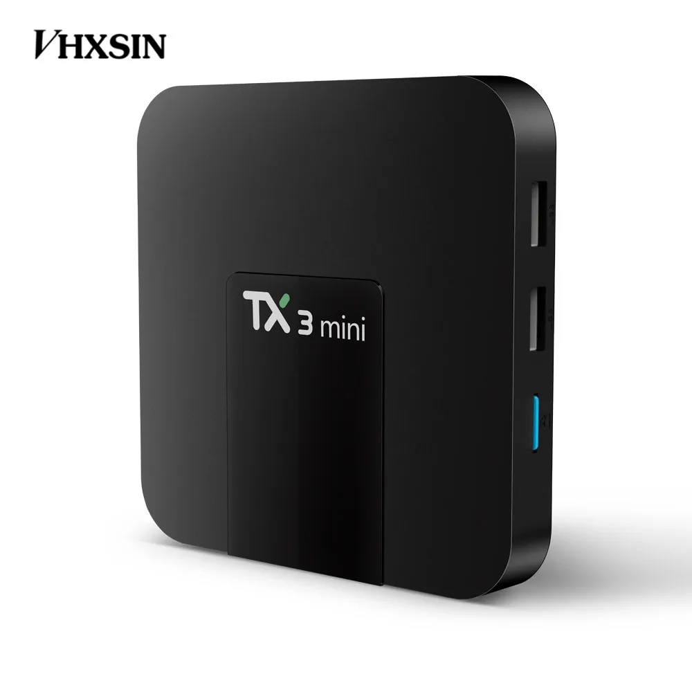 ТВ-приставка VHXSIN TX3 5 шт./лот оригинальная Mini Amlogic S905W Android 7 1 4K H.264 1G + 8G