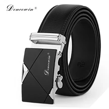 free shipping men’s fashion100% Genuine Leather belts for men High quality metal automatic buckle Strap Famous Brand Belt