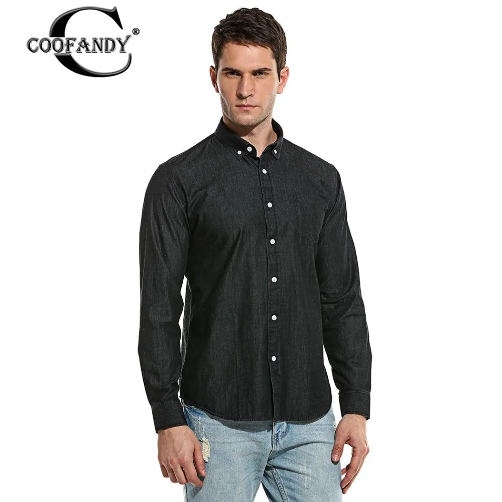 COOFANDY Brand Men Denim Shirt 2017 New Top Quality Casual ...