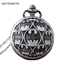 Античная вырезка ФОБ часы Аниме Драконий жемчуг супер герой Бэтмен кварцевые карманные часы с цепочкой для мужчин вентиляторы коллекция подарок Relogio De Bolso