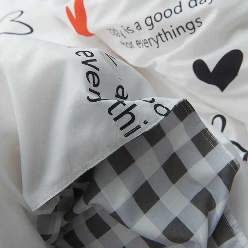 Fashion simple bedding set,Single duvet cover king bedding set,Home textile kids bedding, bed linen quilt cover queen size 2019