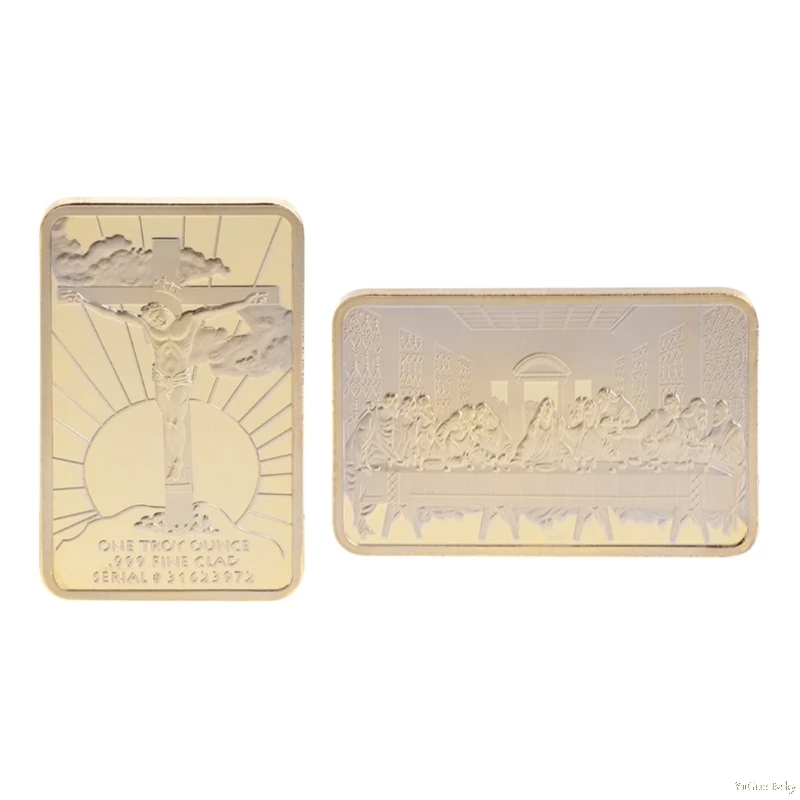 

2018 Meaningful Commemorative Coin Square Jesus Dinner Bitcoin Collection Art BTC Alloy Souvenir Noncurrent