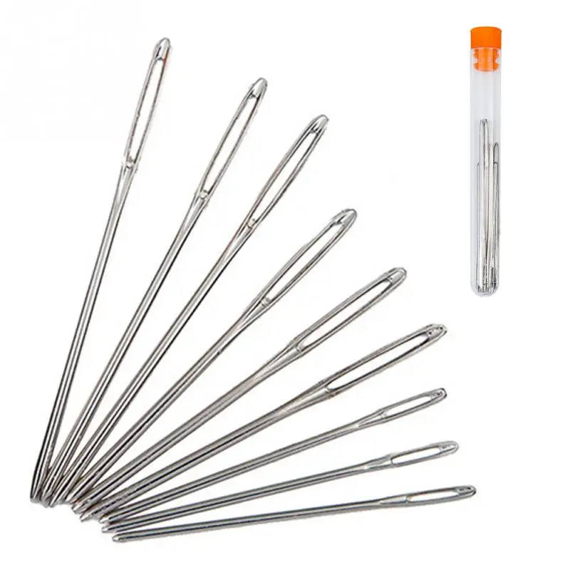 9pcs/lot Stainless Steel Blunt nosed Cross stitch Needles Sewing Woolen