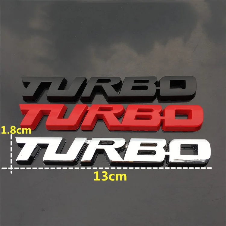 Эмблема Turbo, логотип, буквы, бар, хром, металл, цинк, автомобильный Стайлинг, переоборудование, крыло, багажник, 3D наклейка для Cruze Geely, BMW, Benz, Audi, VW