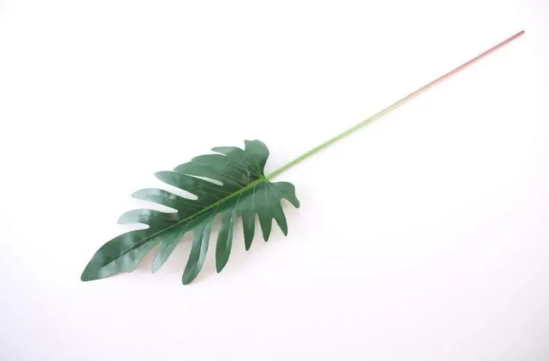 Monstera Ceriman, 5 шт., секущийся филодендрон, листья, зеленые листья, украшение, искусственный цветок, аранжирование, ветки