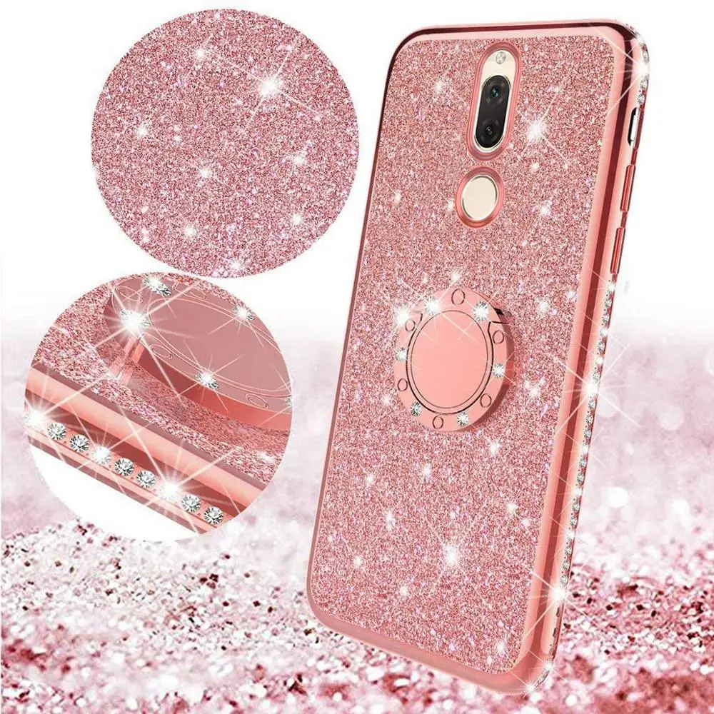 Алмазный чехол для OPPO RENO 2 Z 10x Zoom F11 F9 Pro A9 A5 2020 Realme X2 5 3 XT C2 C1 A1K с блестящим