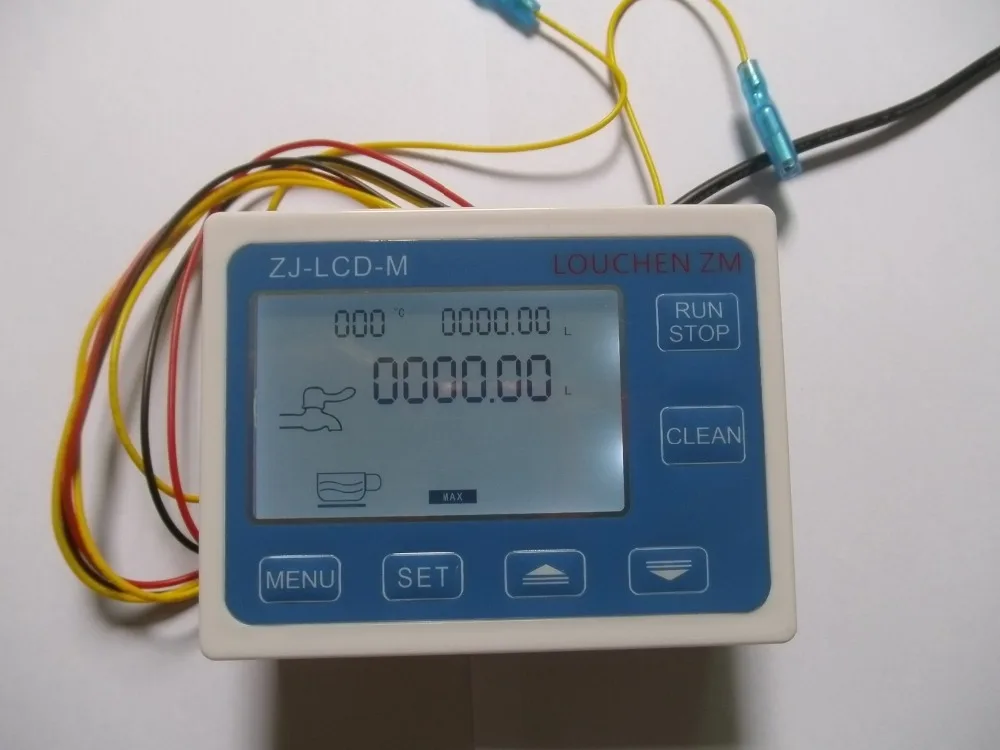1.5" Flow Water Sensor Meter Digital LCD Flowmeter Display Control 1-120L/Min