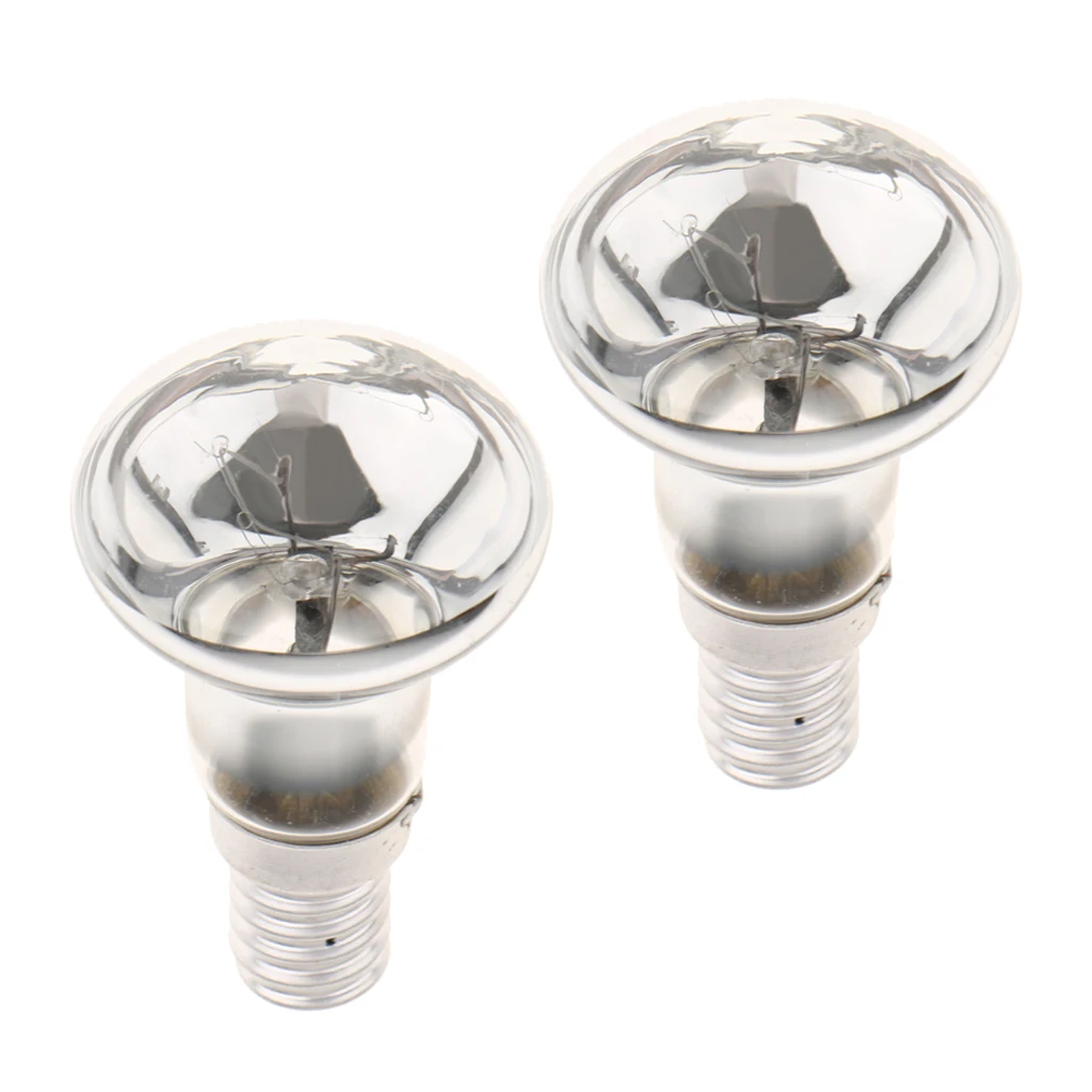 2x E14 Small Screw Base R39 Reflector Tungsten Filament Spotlight Bulb 25W, Warm White