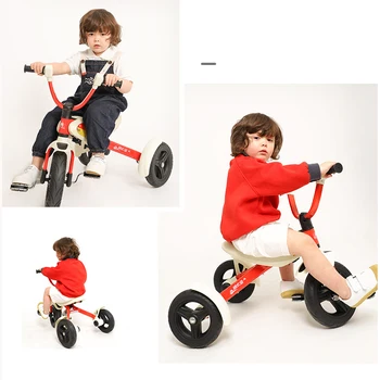 

Children's Car Tricycle Baby Bicycle Child 1-3-6 Years Old Child Stroller Light Folding