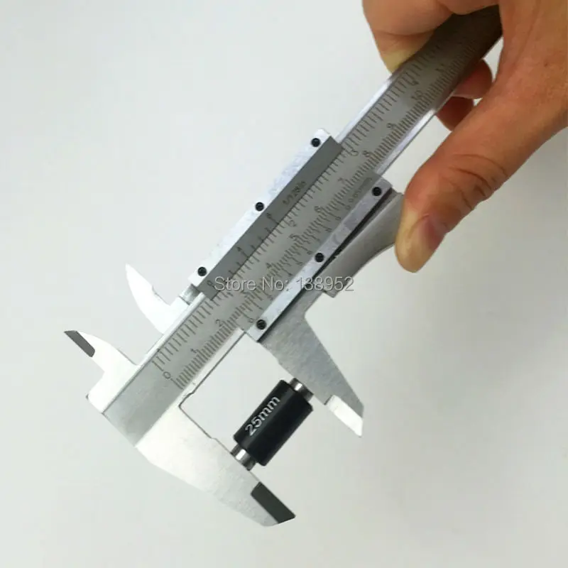 Steel Vernier Caliper Ruler w/ Self Lock 6" 0-150mm Metal Calipers Gauge Microm 