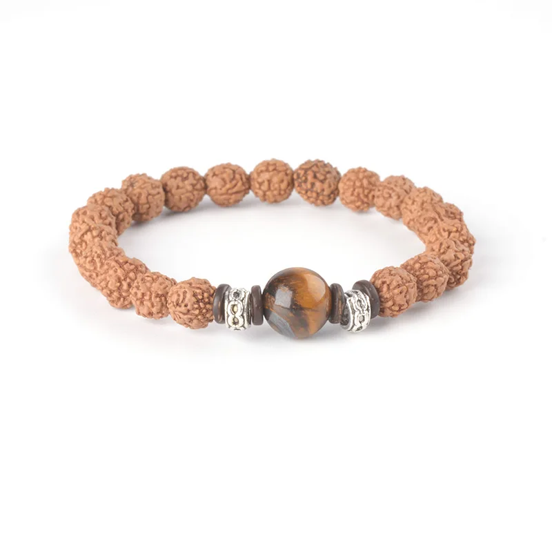 COLORFUL LAVA Natural volcanic stone energy bodhi bracelet multi - circle tiger eye | Украшения и аксессуары