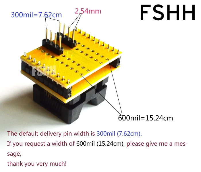 Тест SA605B Xeltek программист адаптер SOIC8 SOP8-DIP8/SPI флэш-тест программа адаптер сиденье(OTS-20-1.27-01