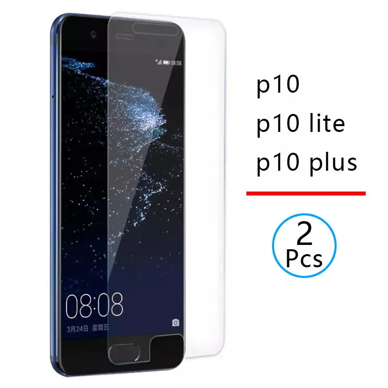 2 шт. закаленное стекло для huawei p10 lite p 10 plus Защитное экрана Защитная пленка