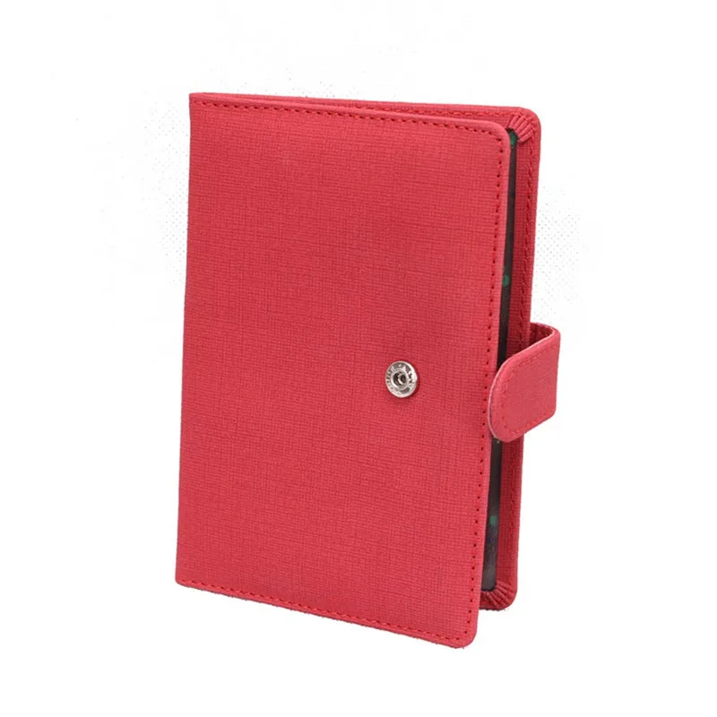 XZXBBAG однотонная дорожная сумка для паспорта из искусственной кожи на застежке, чехлы для паспорта, защитный рукав для мужчин и женщин, чехол для паспорта, держатели для карт - Цвет: Red
