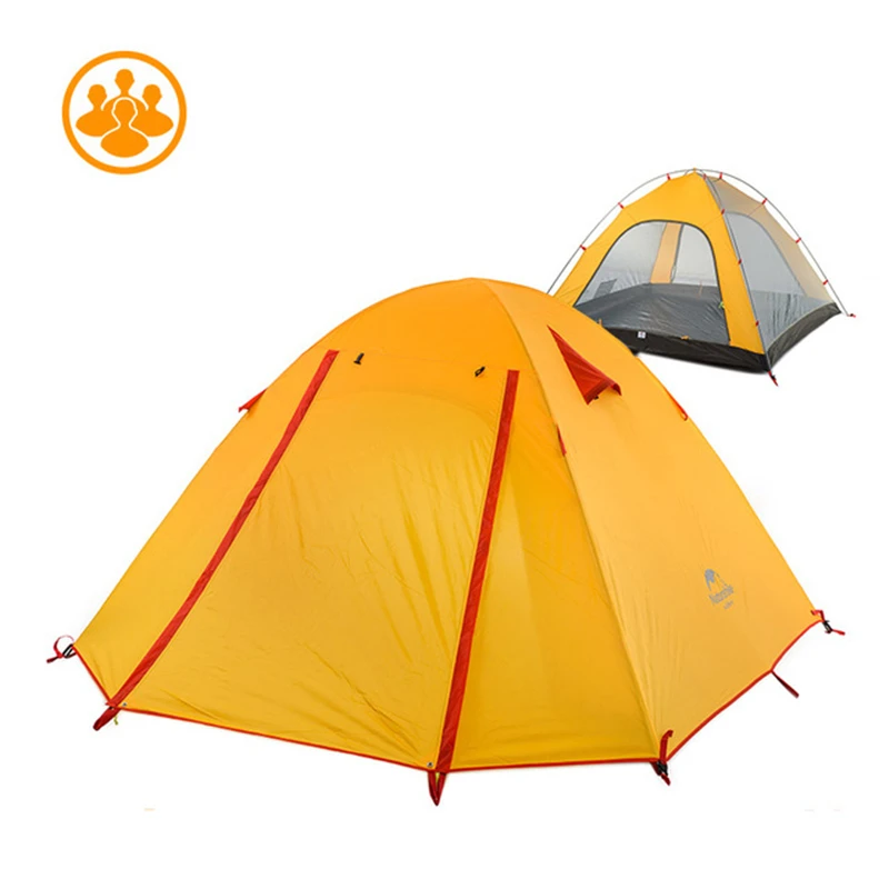 خفيفة المحمولة 3 الموسم 4 شخص كبير التنزه معدات التخييم الخيام مأوى خيمة النايلون ماء السفر التخييم
