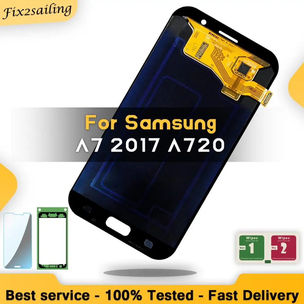 

LCD For Samsung Galaxy A7 2017 A720 A720F Display Touch Screen Digitizer Assembly LCD Digitizer Sensor Assembly