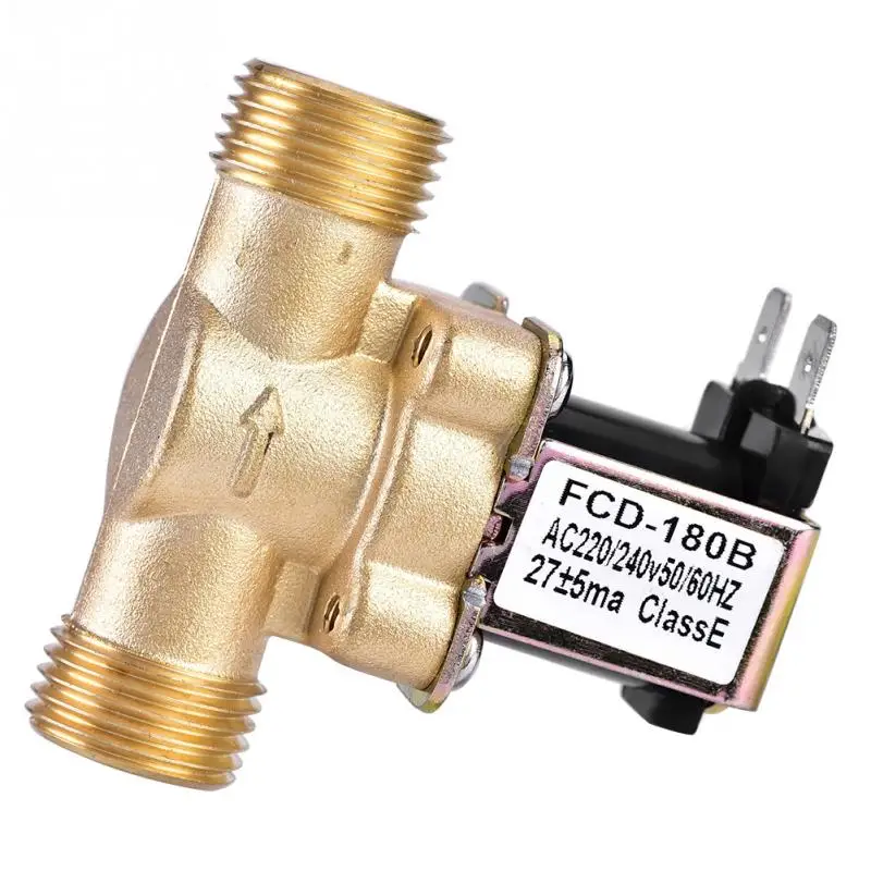 Electric Solenoid Magnetic Valve Normally Closed Brass For Water Control DC 24V 3/4inch DC 24V 1/2inch AC 220V 1/2inch 3 Type