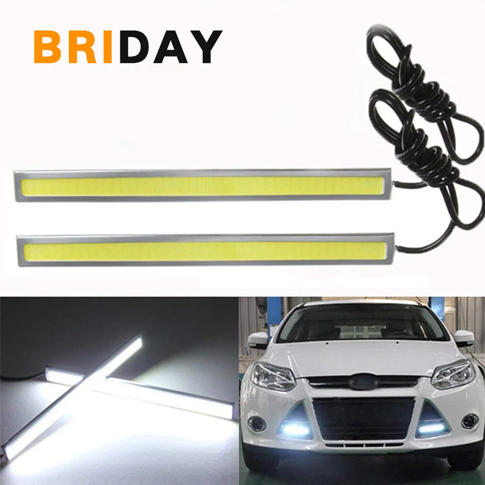 

17cm 12V Car Styling COB LED DRL Driving Daytime Running Lights Strip Waterproof Car Styling LED Lamp Auto Car Working Light