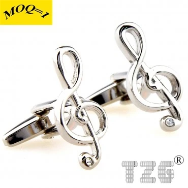 TZG00575 Music Cufflink Cuff Link 1 Pair Free Shipping Promotion | Украшения и аксессуары