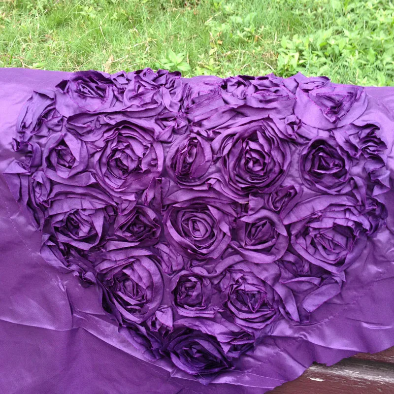 

3D Purple Wedding Rose Love Patches Fabric,10 Pcs/Lot,Diy Sewing Embroidery Heart Cover Cloth,Appliques Patchwork