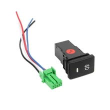 DC12V Rear Fog light Push Switch 4 Wire Button For Toyota Camry Prius Corolla auto steering wheel audio control button switch for toyota hilux vigo corolla camry highlander innova