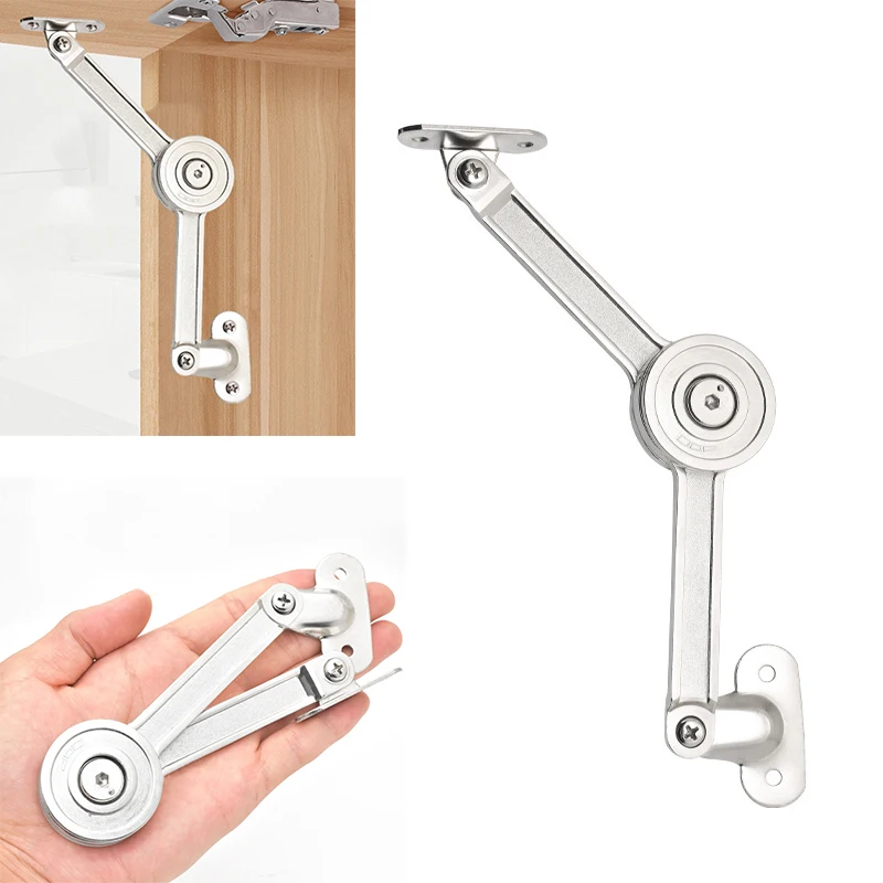 

1PC Gas Strut Lid Stay Support Kitchen Cabinet Door/Toy Box Hinge Zink Alloy New