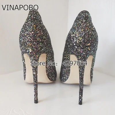 2Black-high-heeled-patent-exclusive-brand-sequins-shallow-buckle-ladies-high-heels-8-cm-10-cm