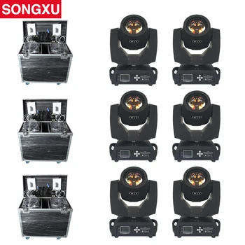 

SONGXU 6pcs Beam Lyre Touch Screen 16 Facet Prism Beam 230W 7R Moving Head Light with Flight case 2IN1/SX-MH230