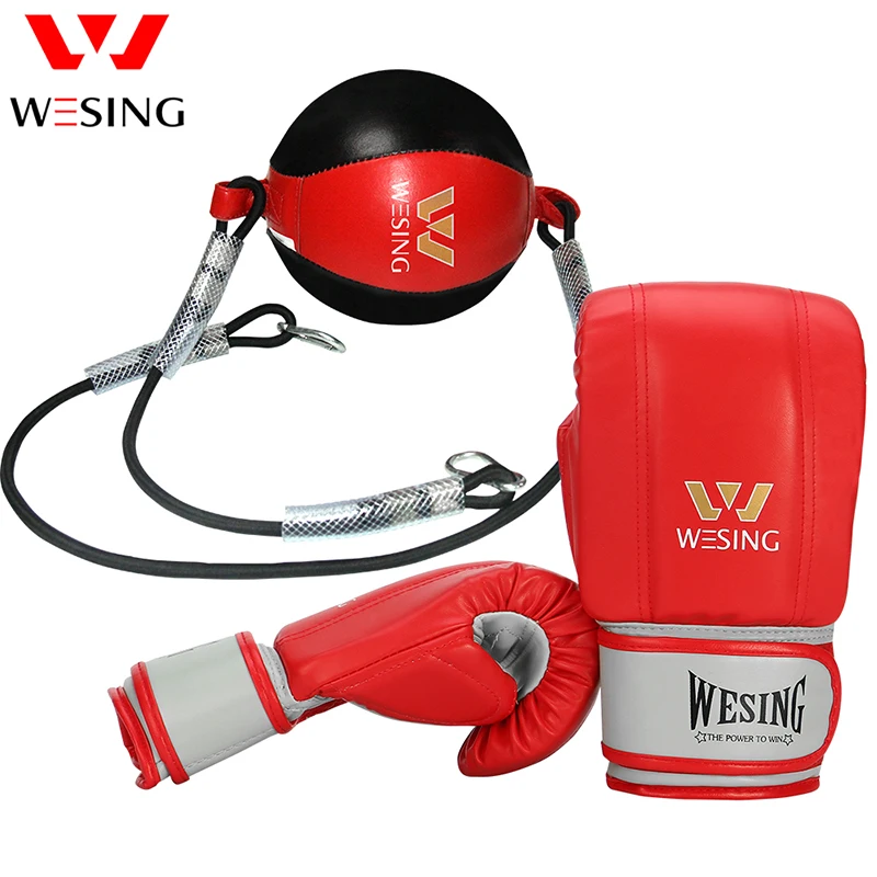 Wesing боксерский скоростной мяч с боксерским боксером перчатки из искусственной кожи