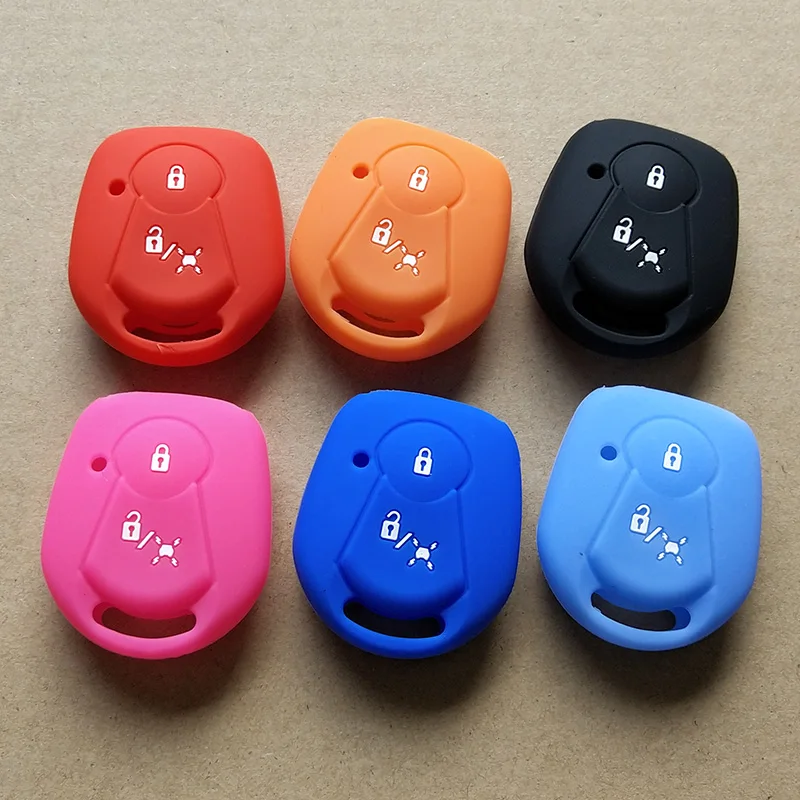 Silicone Rubber Key fob case Cover SHELL set skin for SSANGYONG ACTYON KYRON REXTON 2 two buttons remote keyless protected | Автомобили и