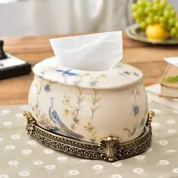 Продажа Новые творческие китайский керамический домашний Декор бумаги полотенце коробка украшения роскошная коробка